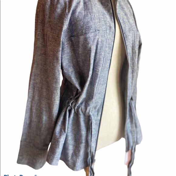 Calvin Klein Linen Zip Jacket NWT - Picture 9 of 9